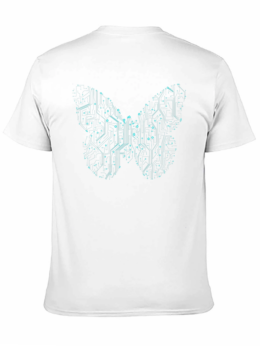Tech Butterfly Graphic Tee - Modern Circuit Design