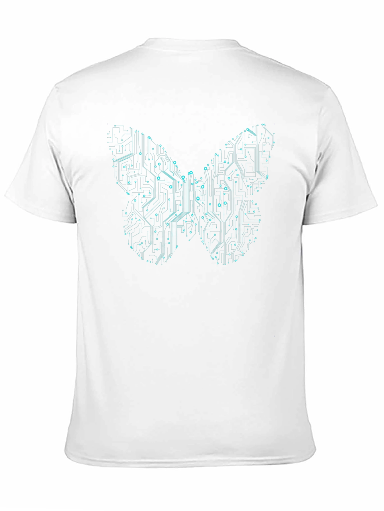 Tech Butterfly Graphic Tee - Modern Circuit Design