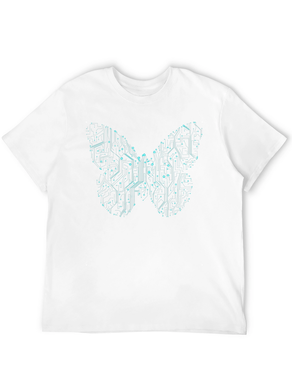 Tech Butterfly Graphic Tee - Modern Circuit Design
