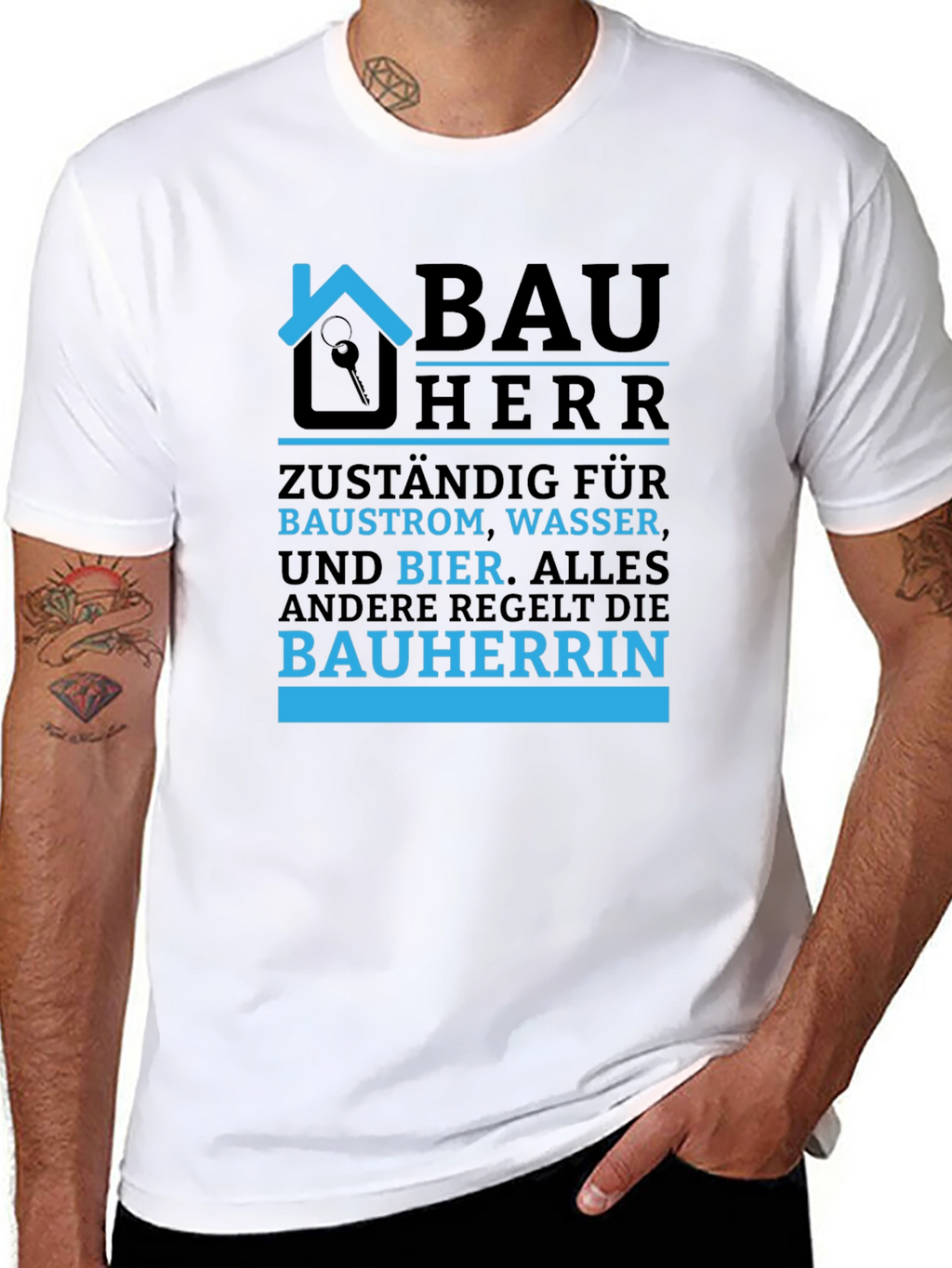 Bauherr Graphic Tee - Building & Beer T-Shirt
