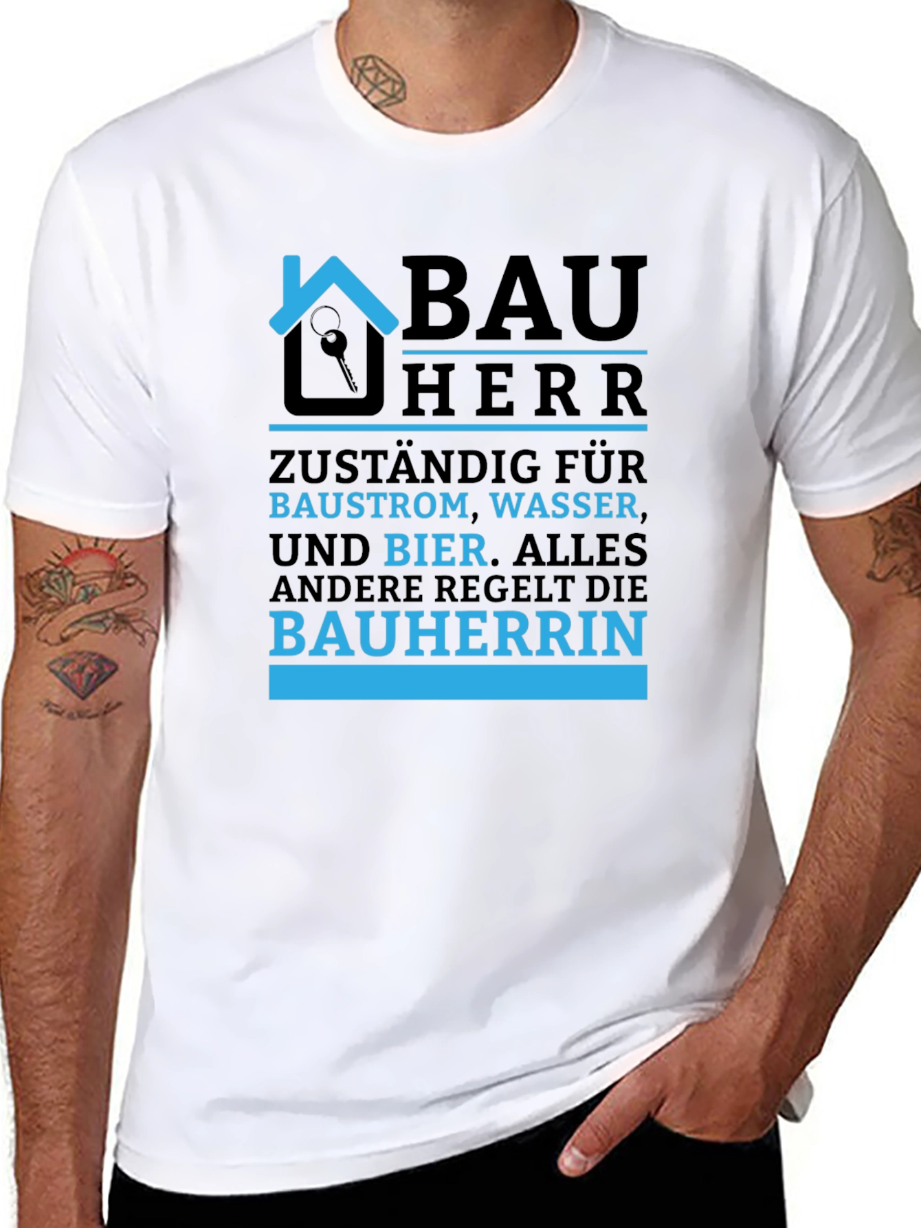 Bauherr Graphic Tee - Building & Beer T-Shirt