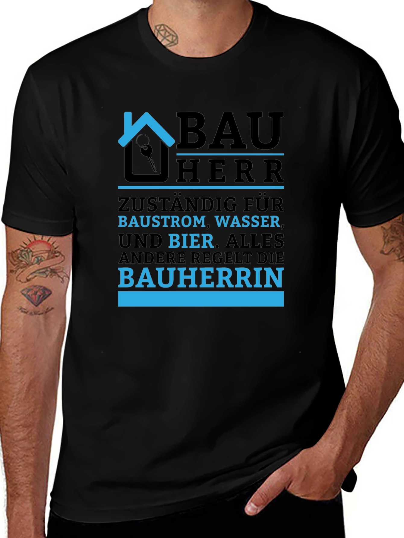 Bauherr Graphic Tee - Building & Beer T-Shirt