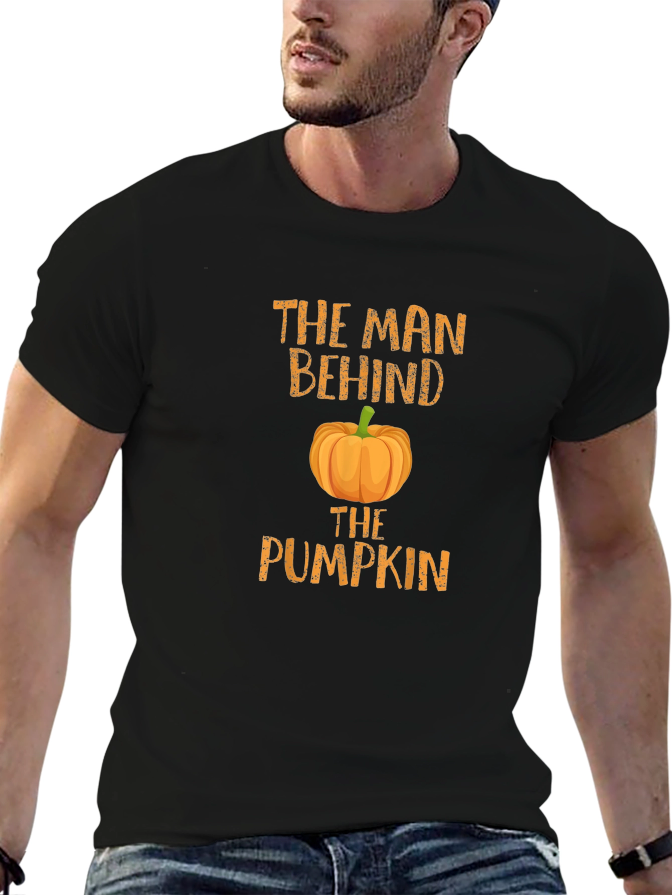The Man Behind the Pumpkin T-Shirt