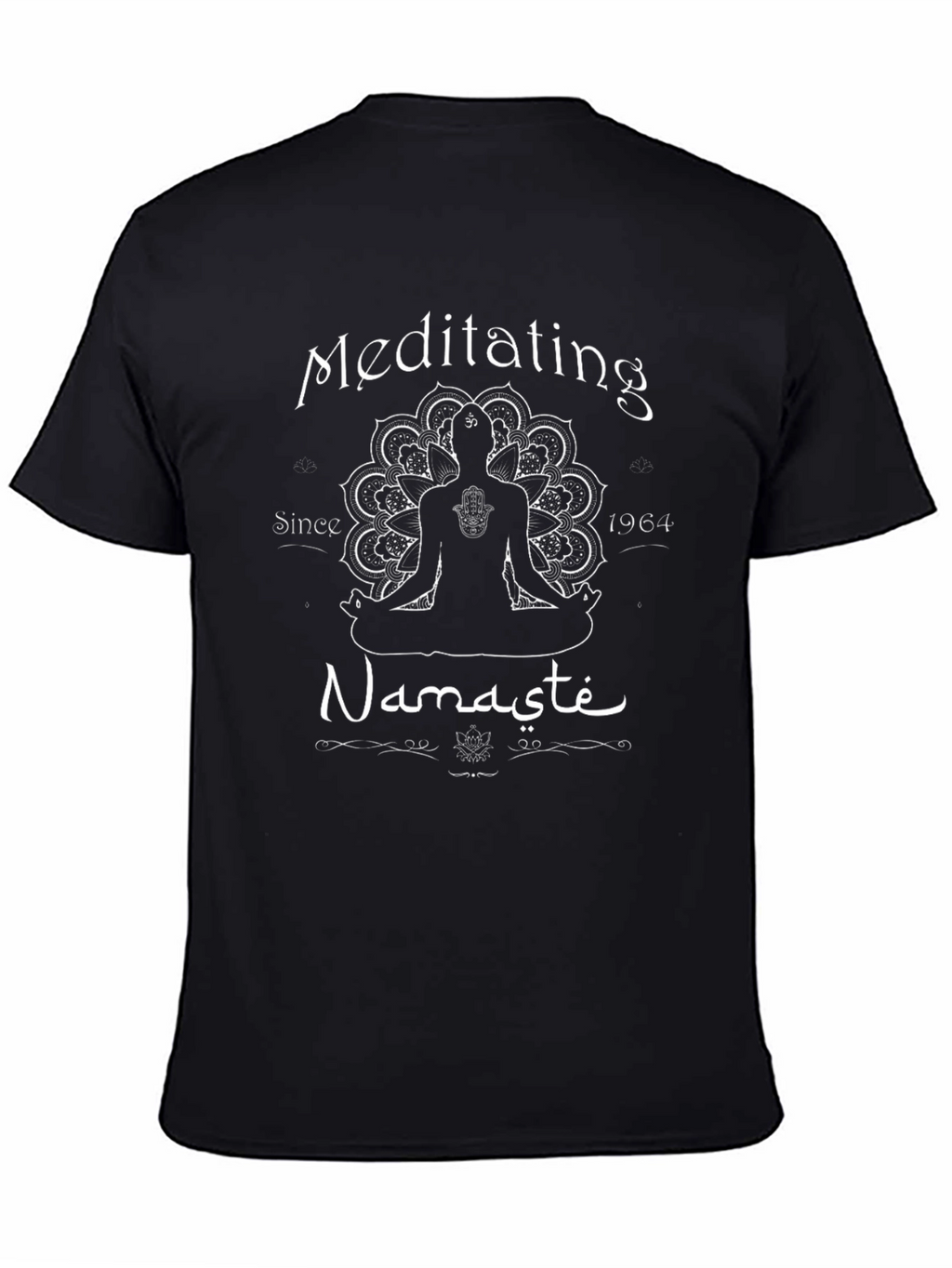 Meditating Namaste T-Shirt - Yoga Inspired Design