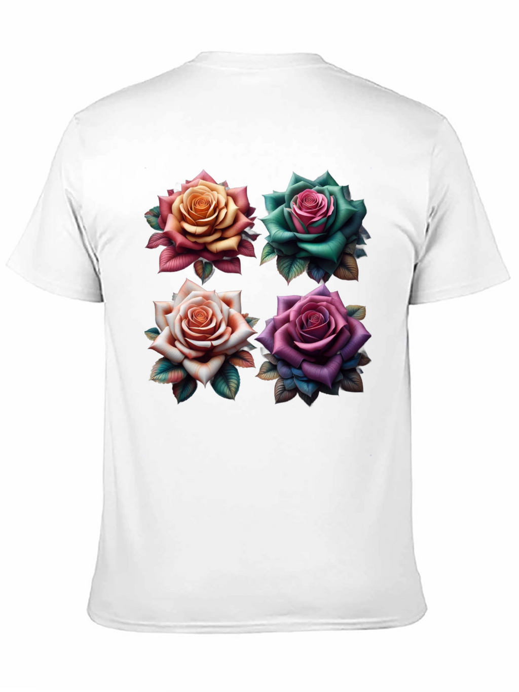 Floral Roses Graphic T-Shirt - Unique Design