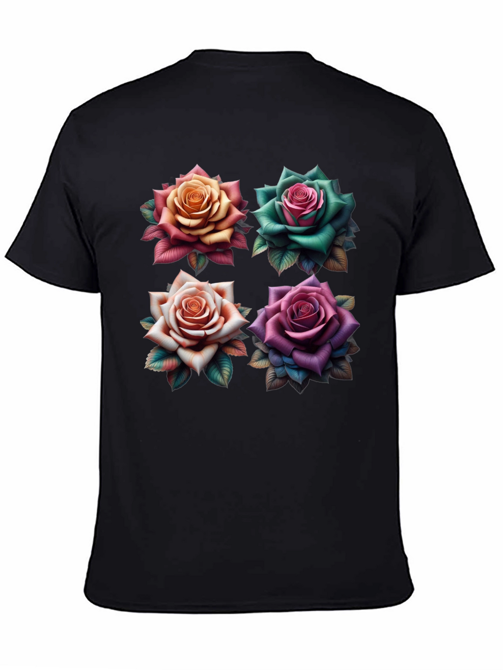 Floral Roses Graphic T-Shirt - Unique Design