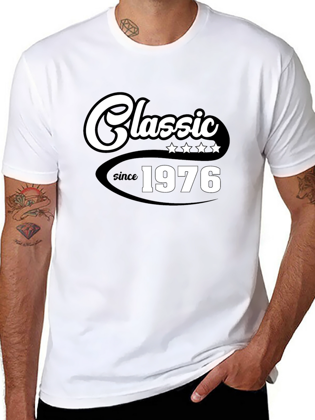 Classic Since 1976 Black Graphic Tee