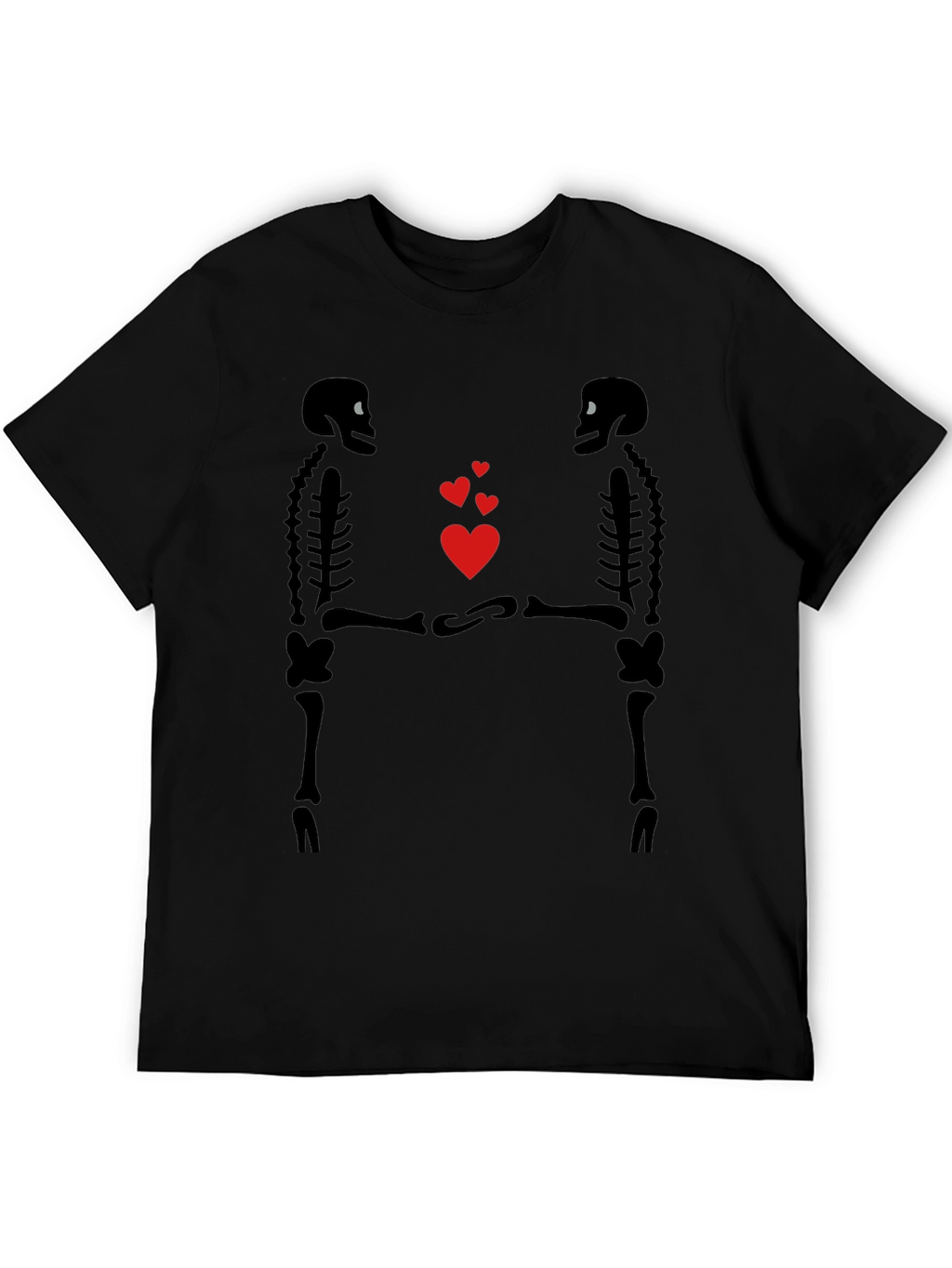 Skeleton Love Graphic T-Shirt - Gothic Valentines