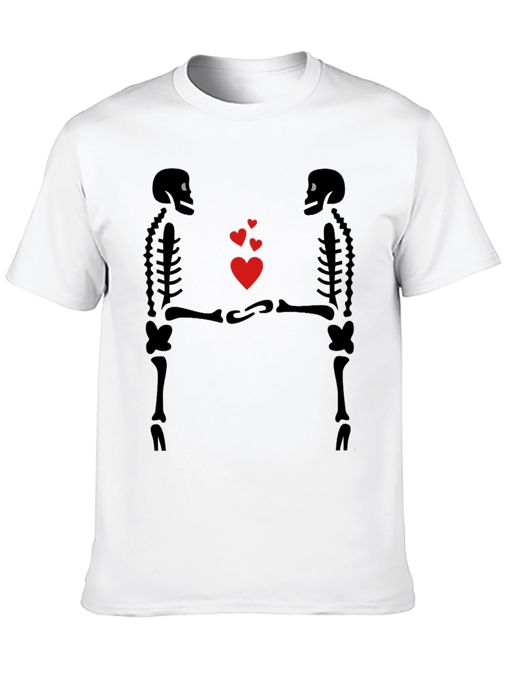 Skeleton Love Graphic T-Shirt - Gothic Valentines