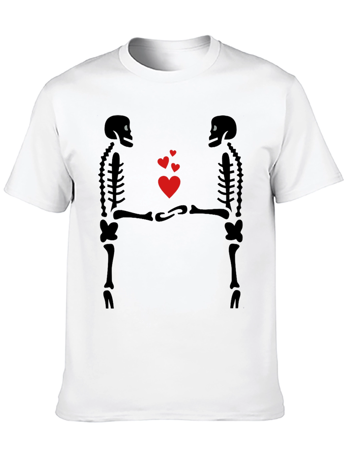 Skeleton Love Graphic T-Shirt - Gothic Valentines