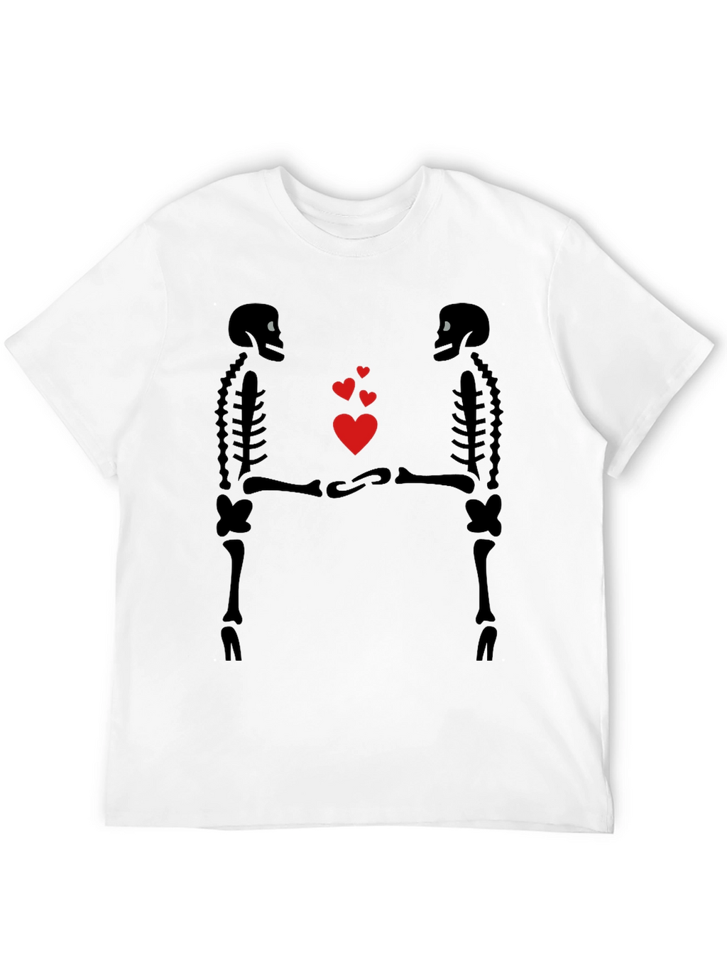 Skeleton Love Graphic T-Shirt - Gothic Valentines