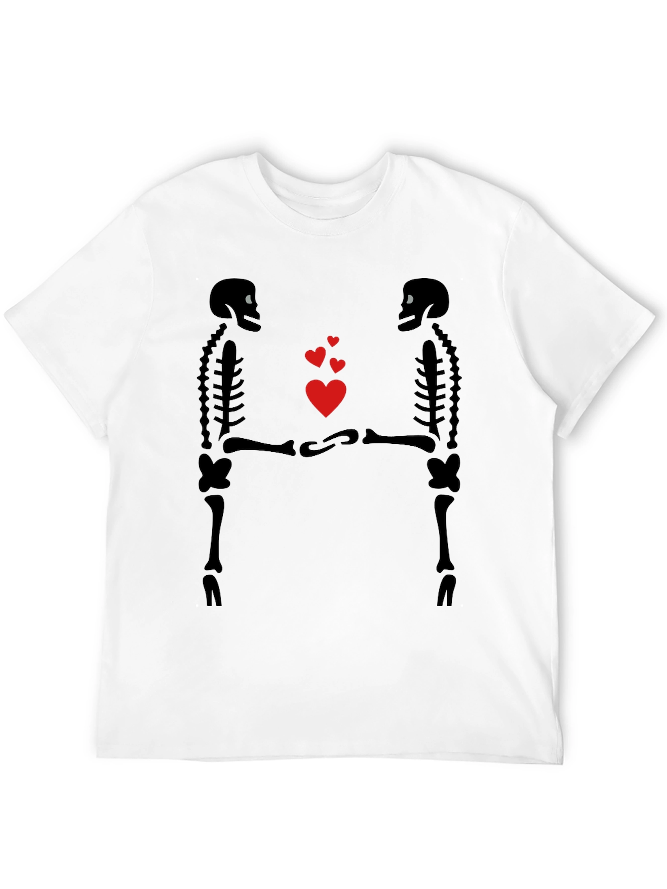 Skeleton Love Graphic T-Shirt - Gothic Valentines