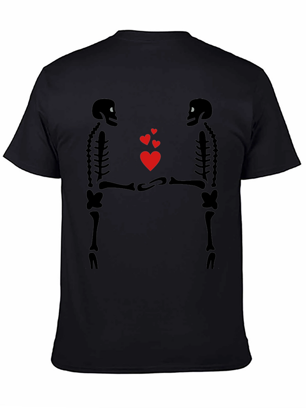 Skeleton Love Graphic T-Shirt - Gothic Valentines
