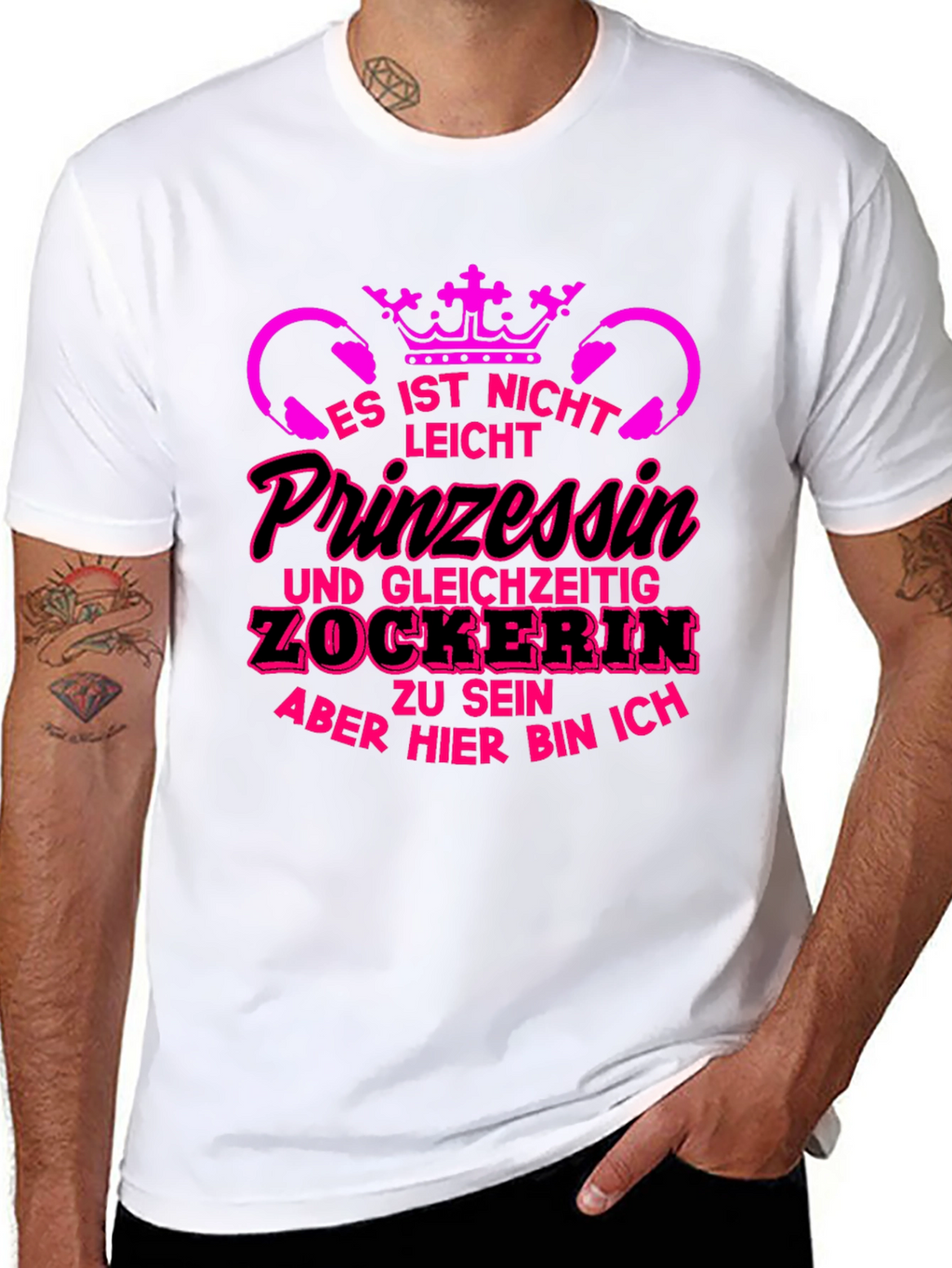 Princess Gamer T-Shirt - Funny German Slogan