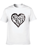 Choose Kind Heart Graphic Tee - Black