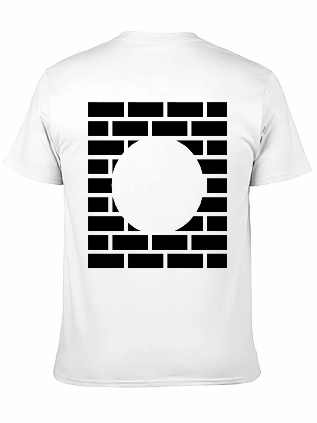 Abstract Brick Wall Graphic Tee