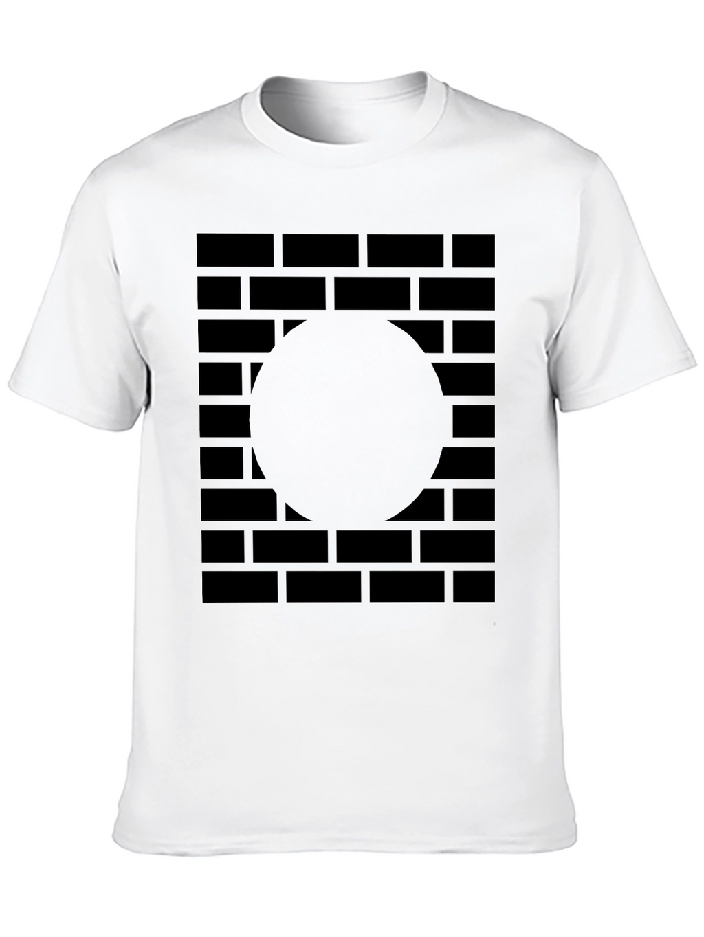 Abstract Brick Wall Graphic Tee