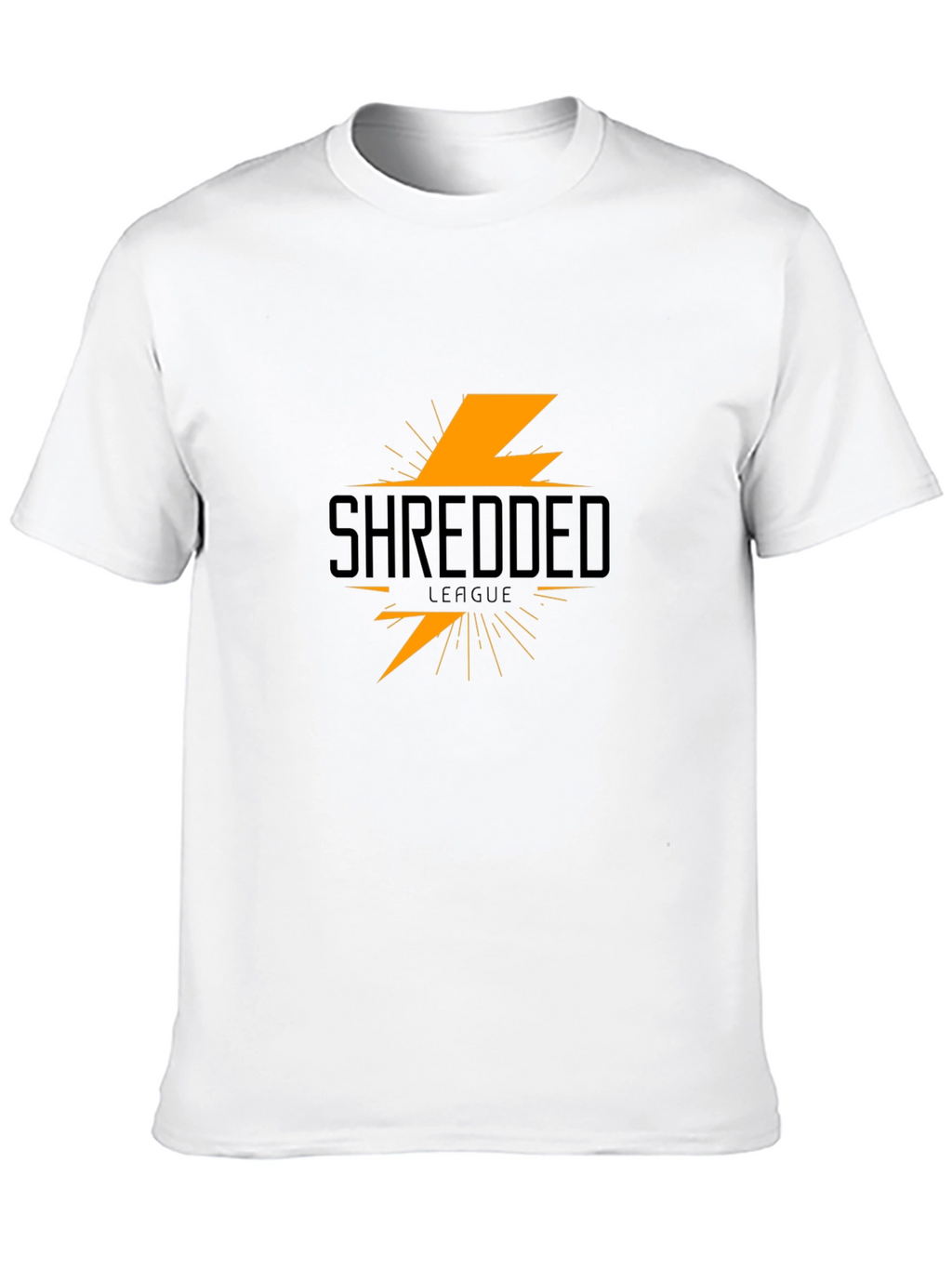 Shredded League Black T-Shirt - Lightning Bolt Graphic