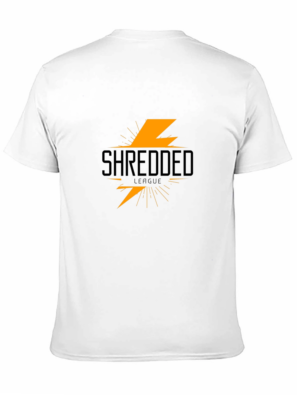 Shredded League Black T-Shirt - Lightning Bolt Graphic