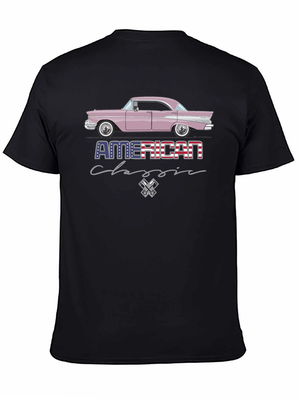 American Classic Car Graphic T-Shirt