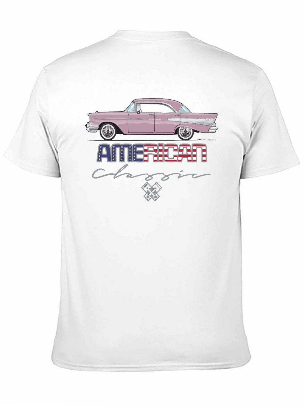 American Classic Car Graphic T-Shirt