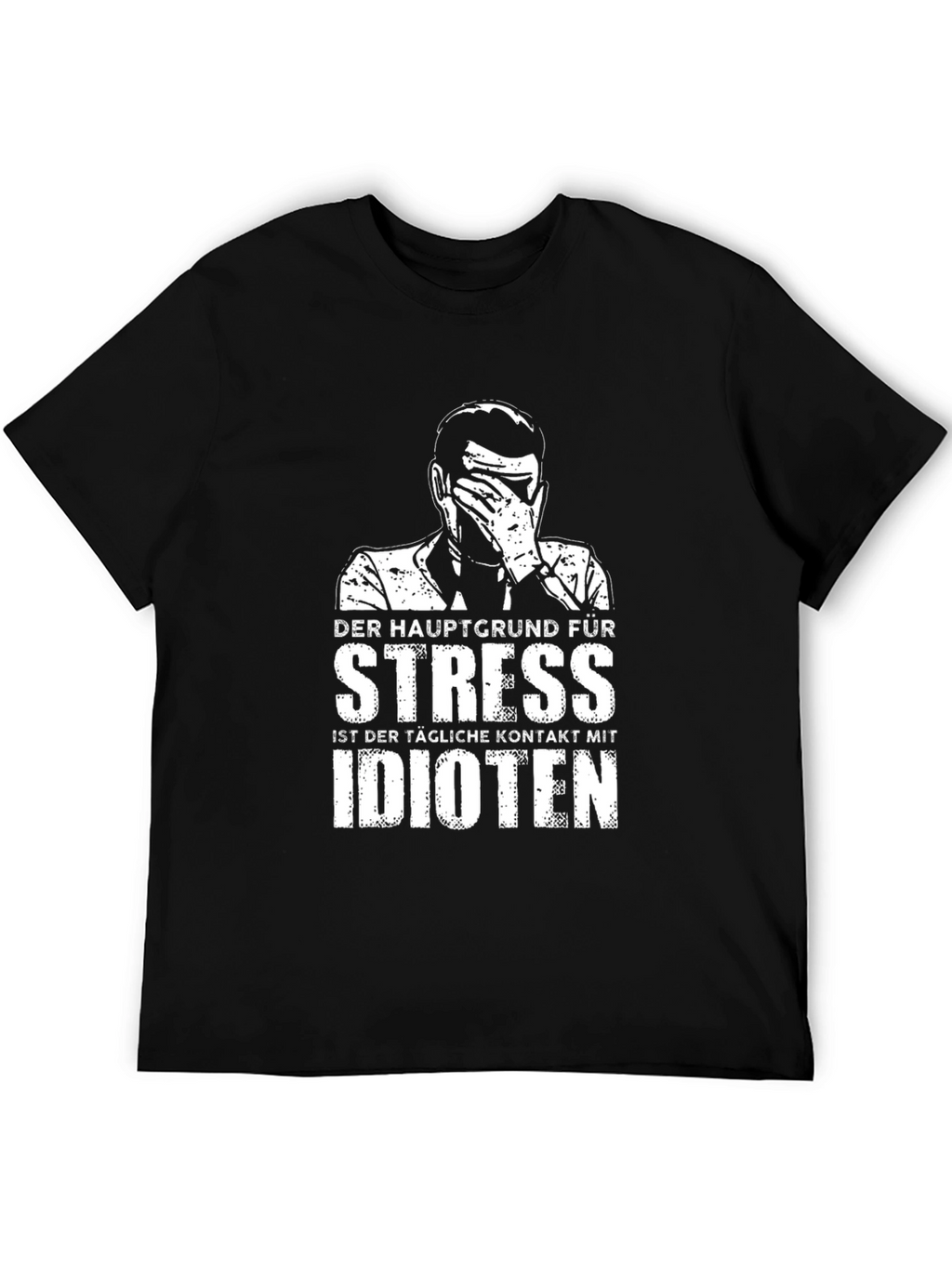 Stress Idioten T-Shirt - Black