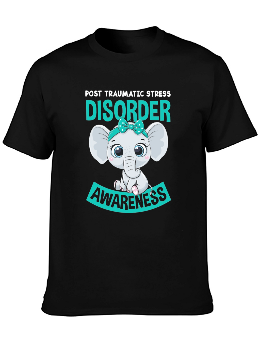 PTSD Awareness Elephant Graphic T-Shirt
