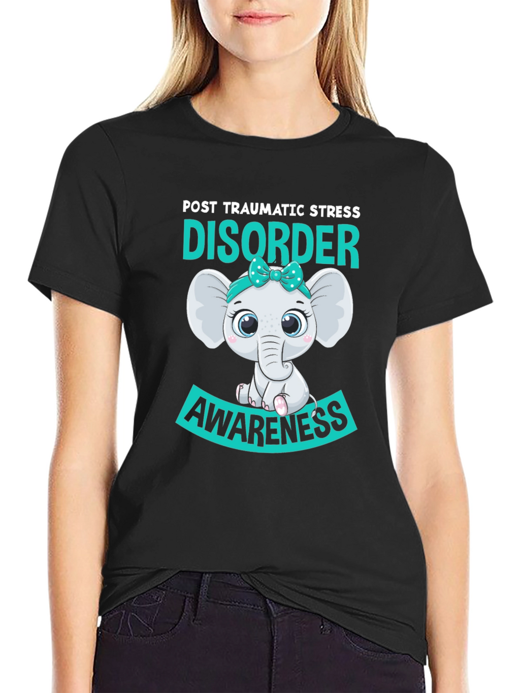 PTSD Awareness Elephant Graphic T-Shirt