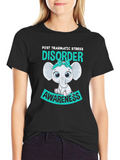 PTSD Awareness Elephant Graphic T-Shirt