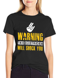 Electrician Warning Graphic Tee