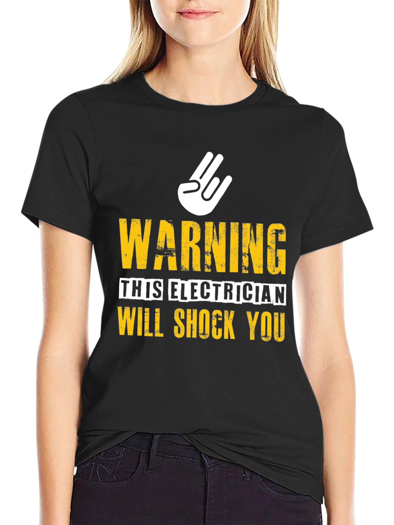 Electrician Warning Graphic Tee