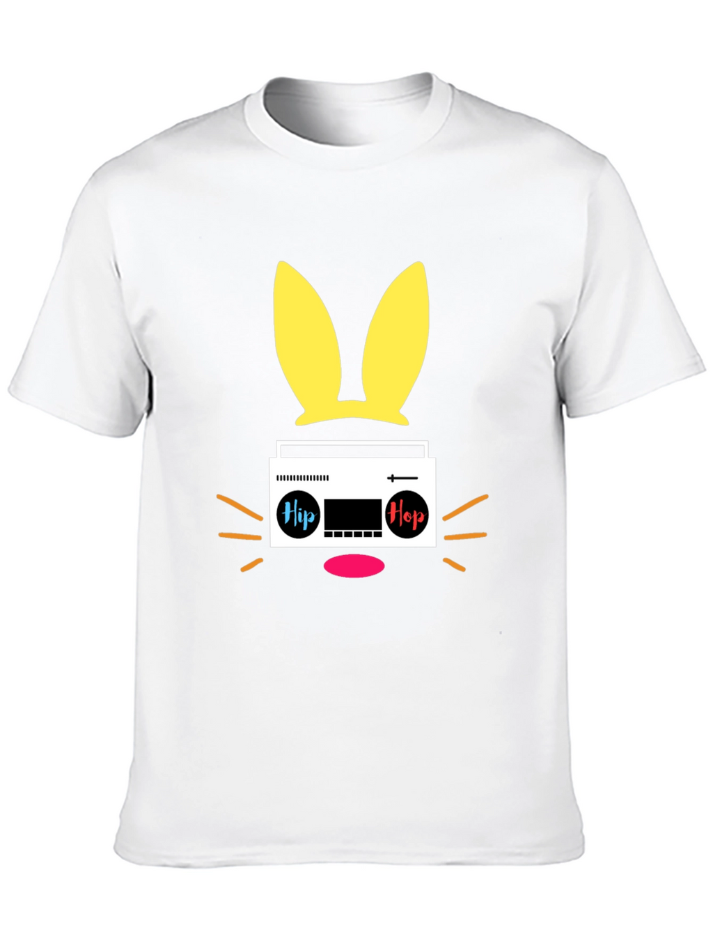 Hip Hop Bunny Black T-Shirt