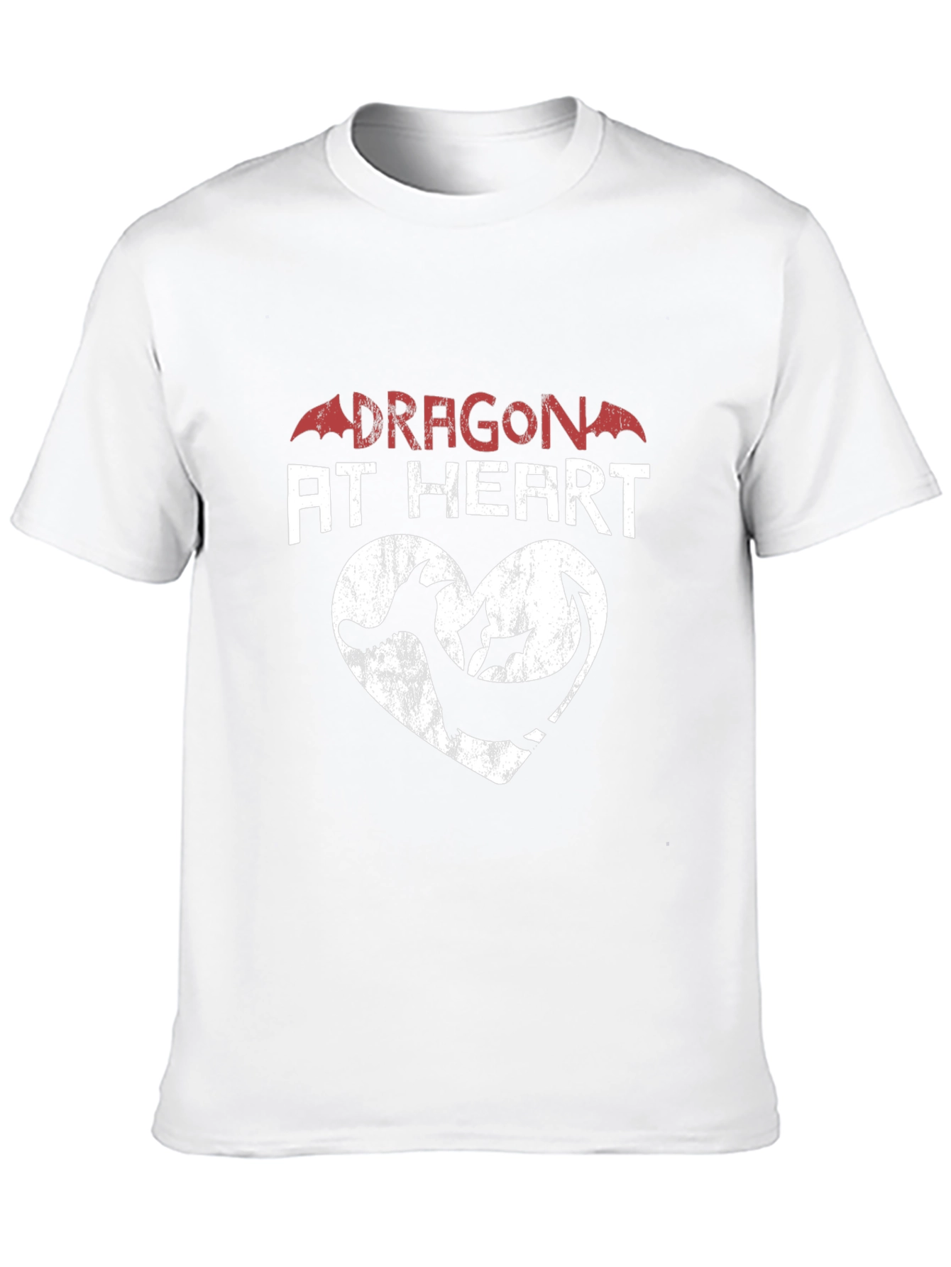 Dragon at Heart Graphic Print Tee - Black