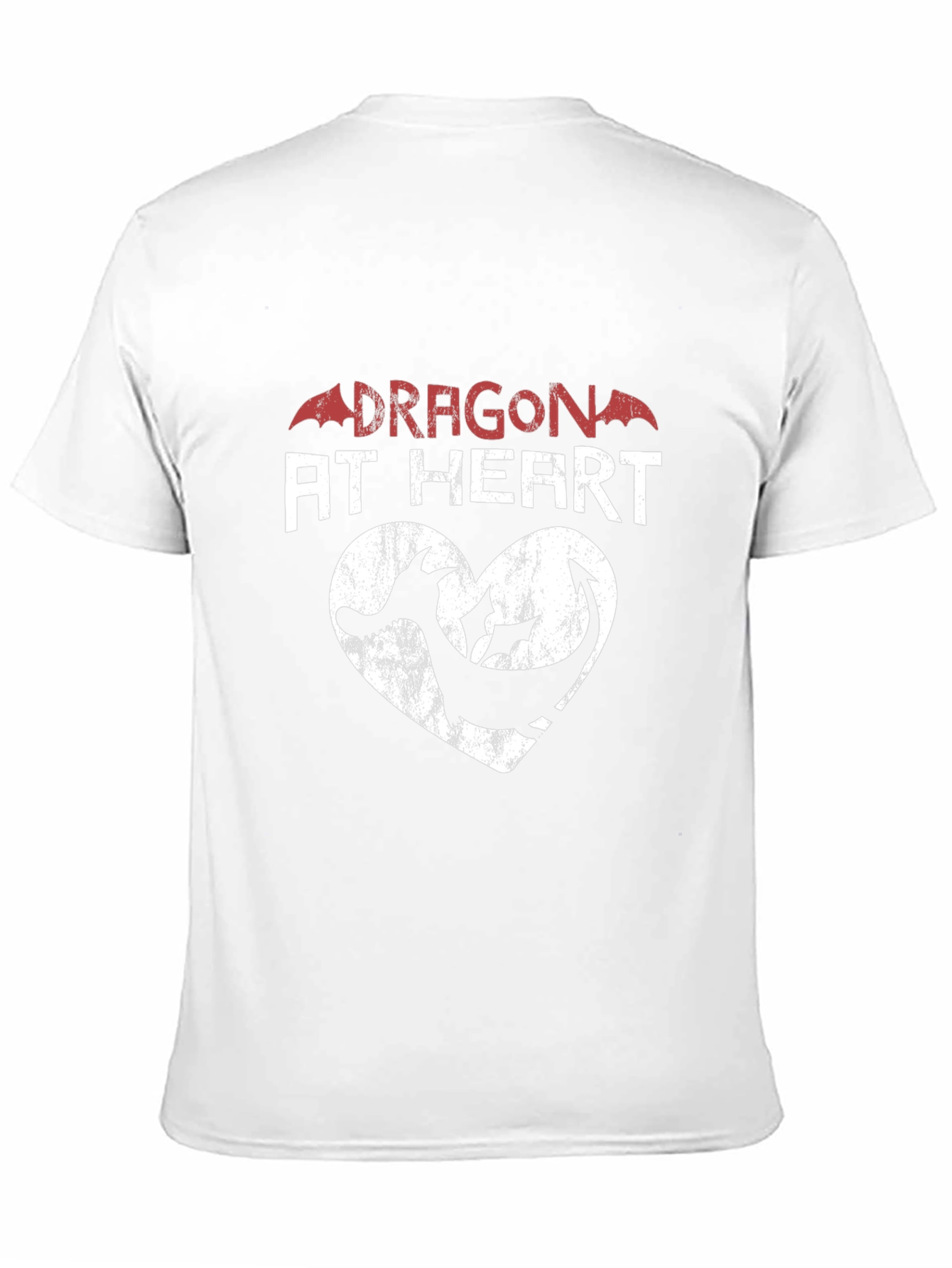 Dragon at Heart Graphic Print Tee - Black