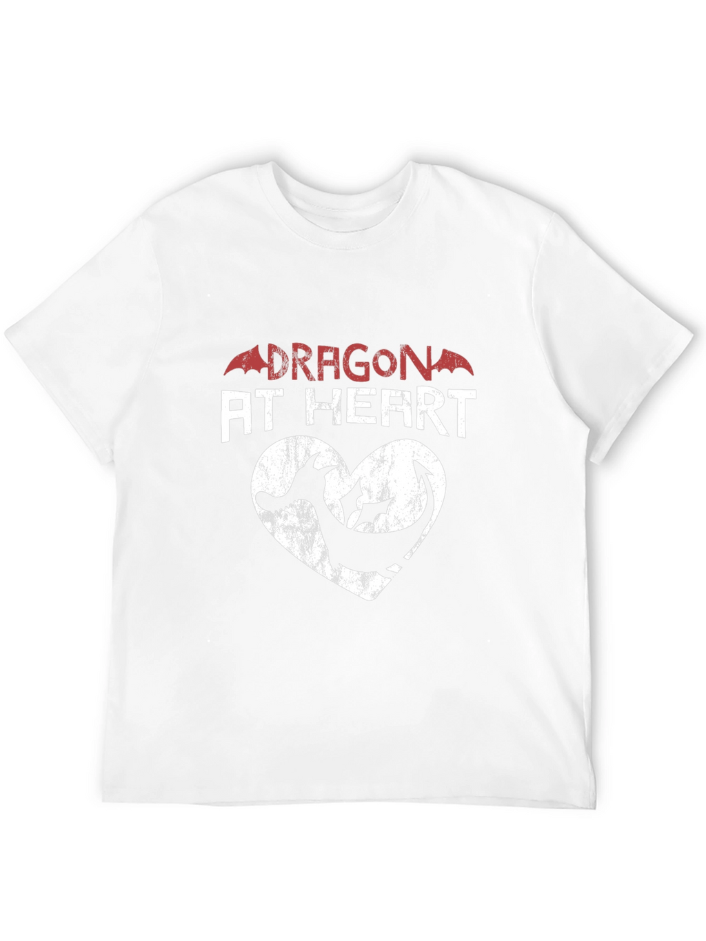 Dragon at Heart Graphic Print Tee - Black