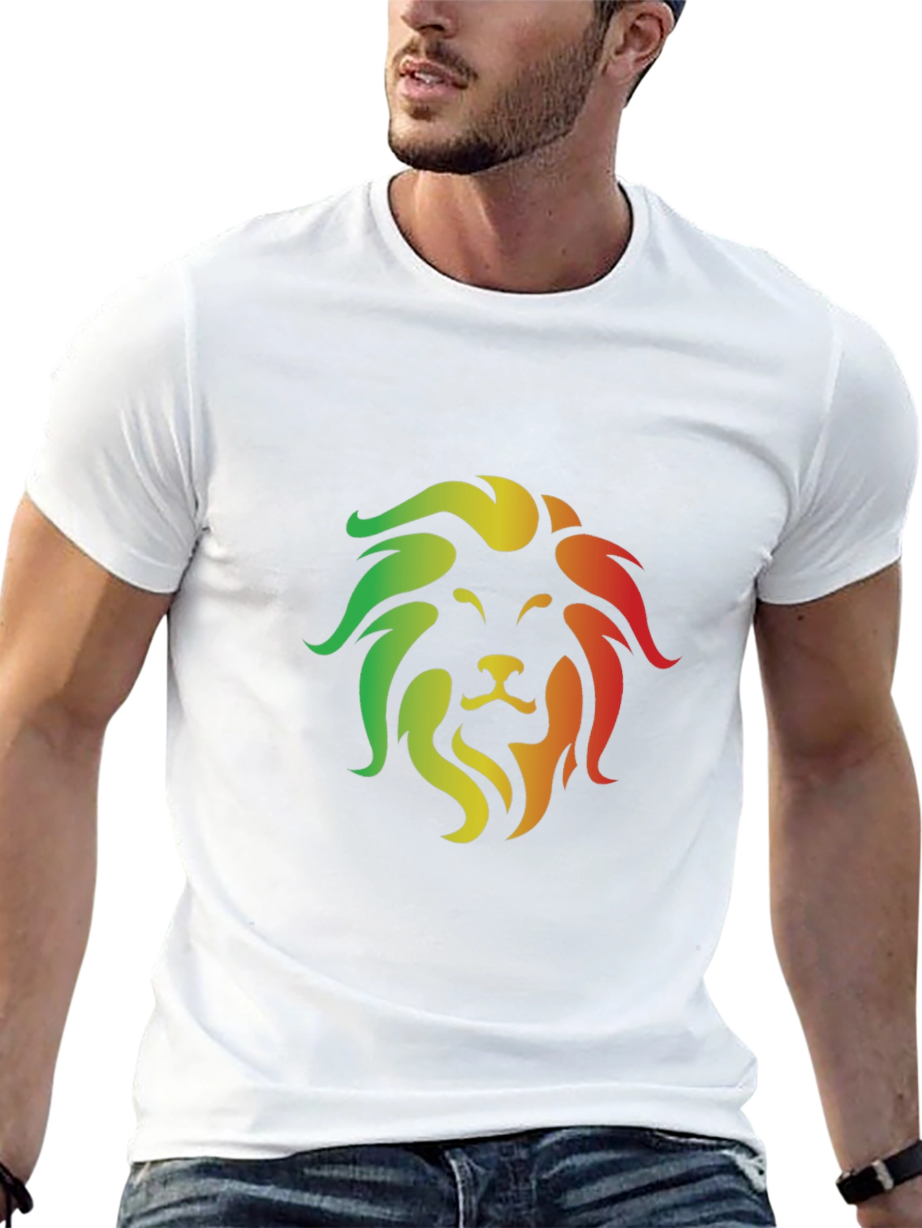Rasta Lion Graphic Tee - Reggae Style Shirt