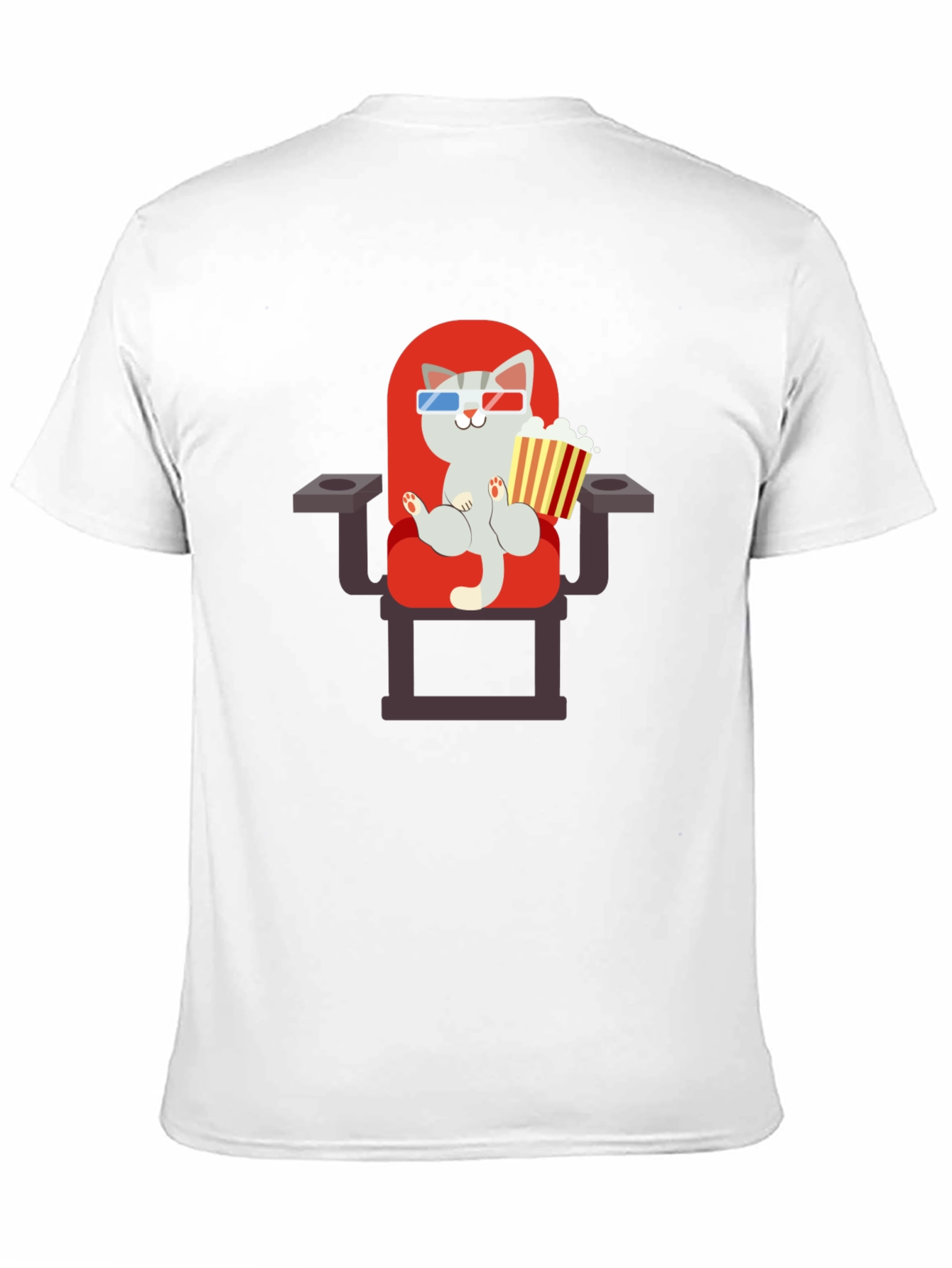 Cat Movie Lover Graphic Tee