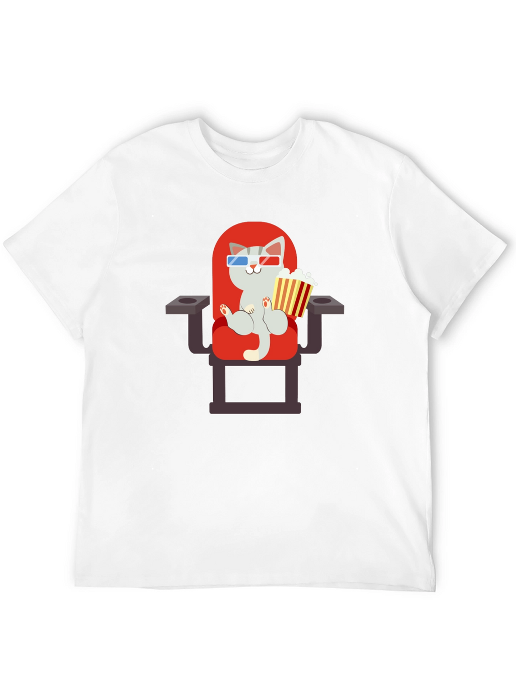 Cat Movie Lover Graphic Tee