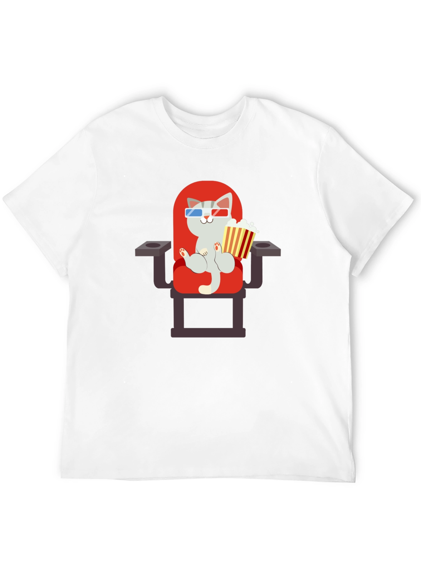 Cat Movie Lover Graphic Tee