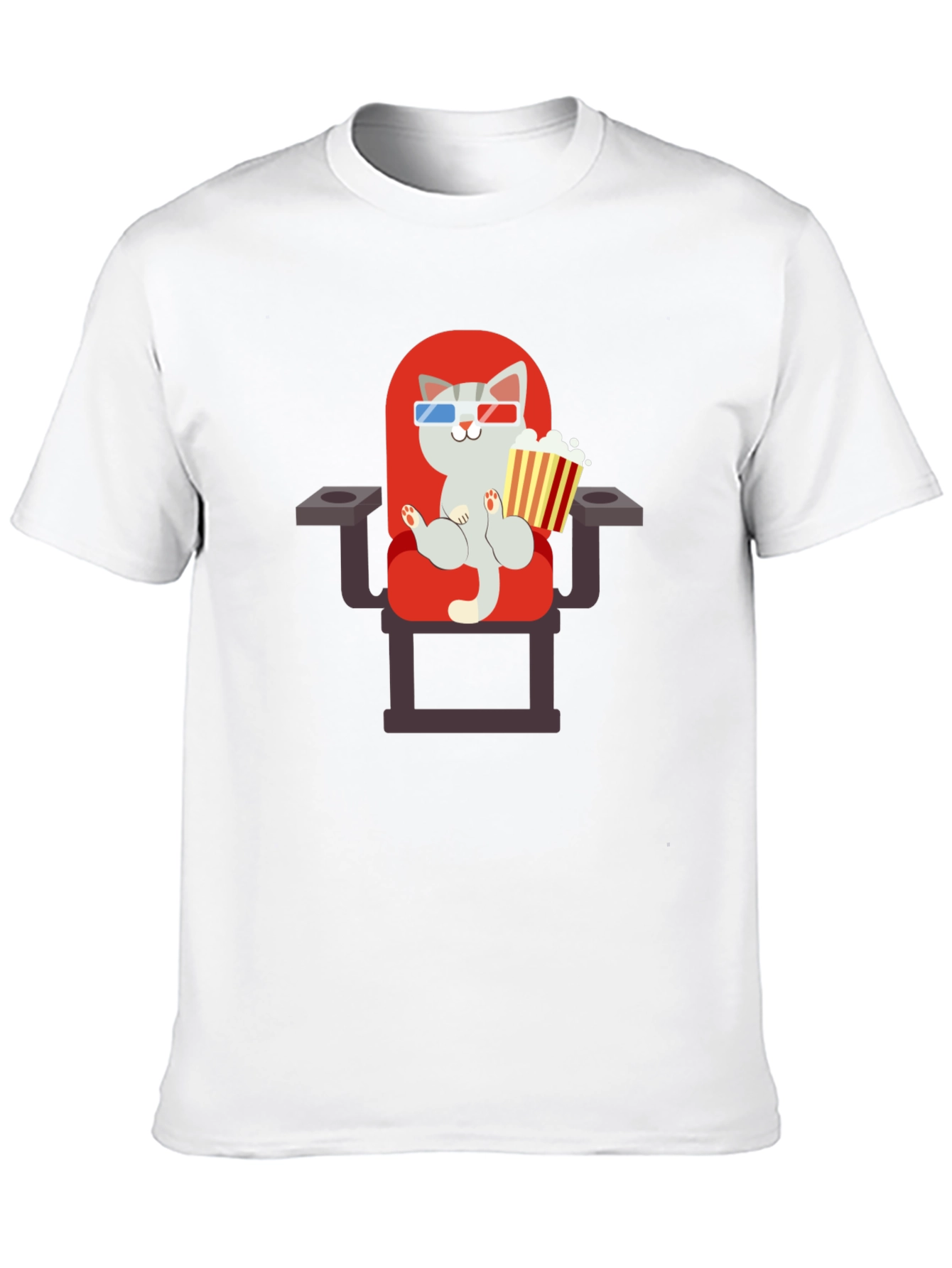Cat Movie Lover Graphic Tee