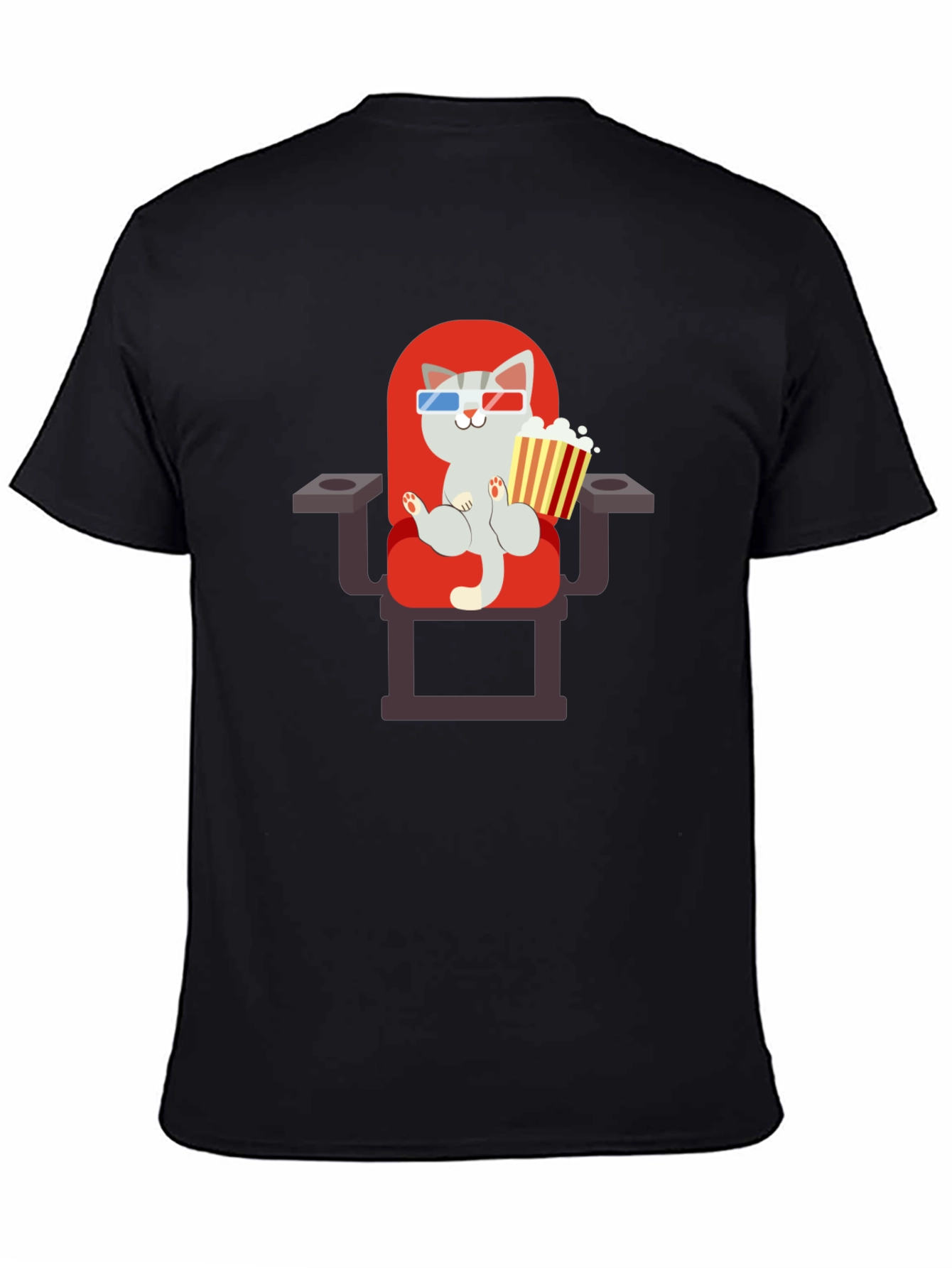 Cat Movie Lover Graphic Tee