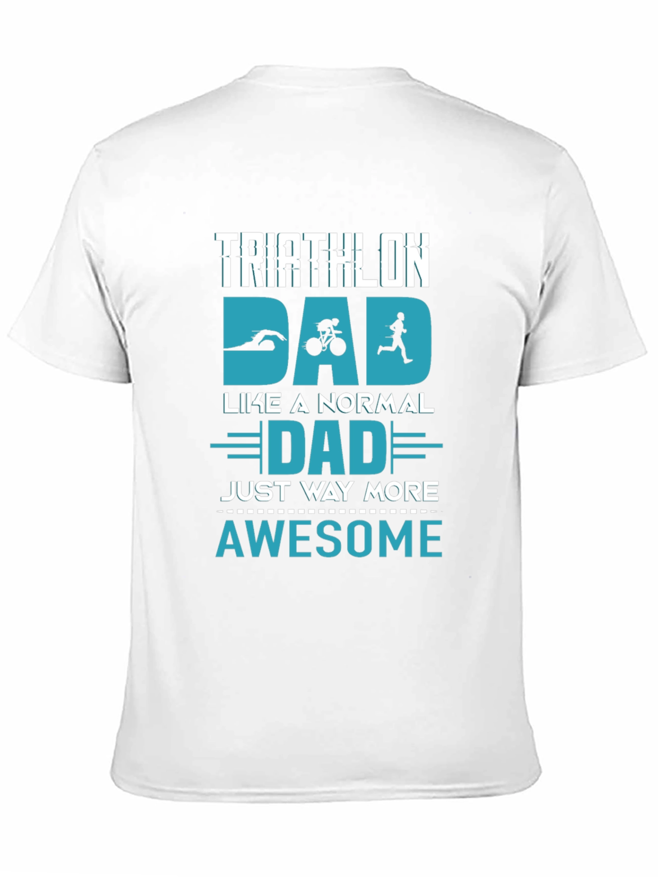 Triathlon Dad Awesome Graphic T-Shirt