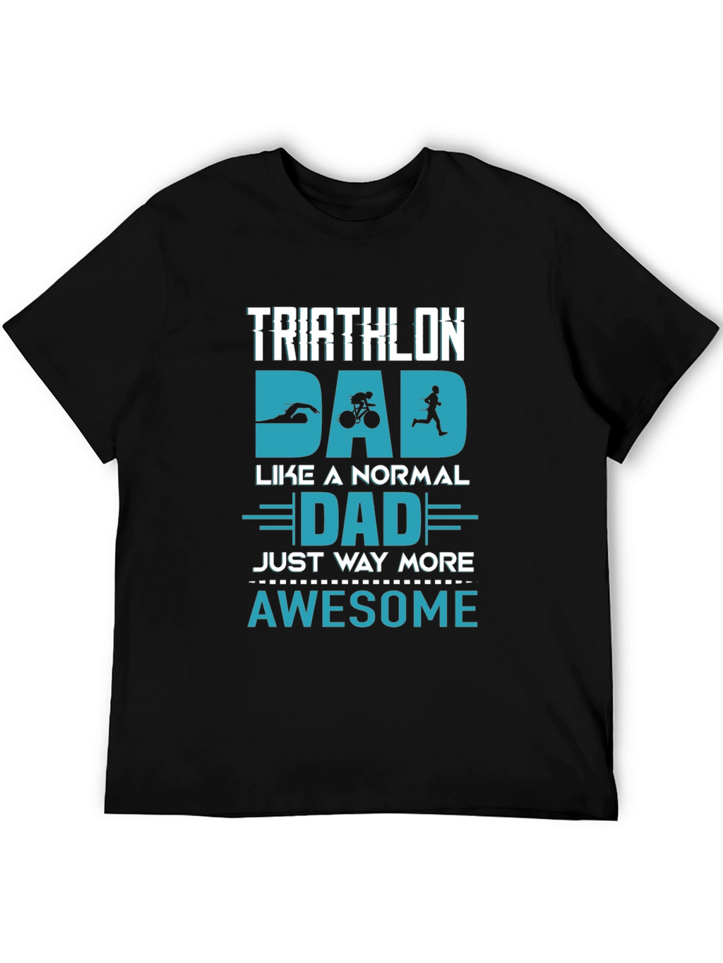 Triathlon Dad Awesome Graphic T-Shirt