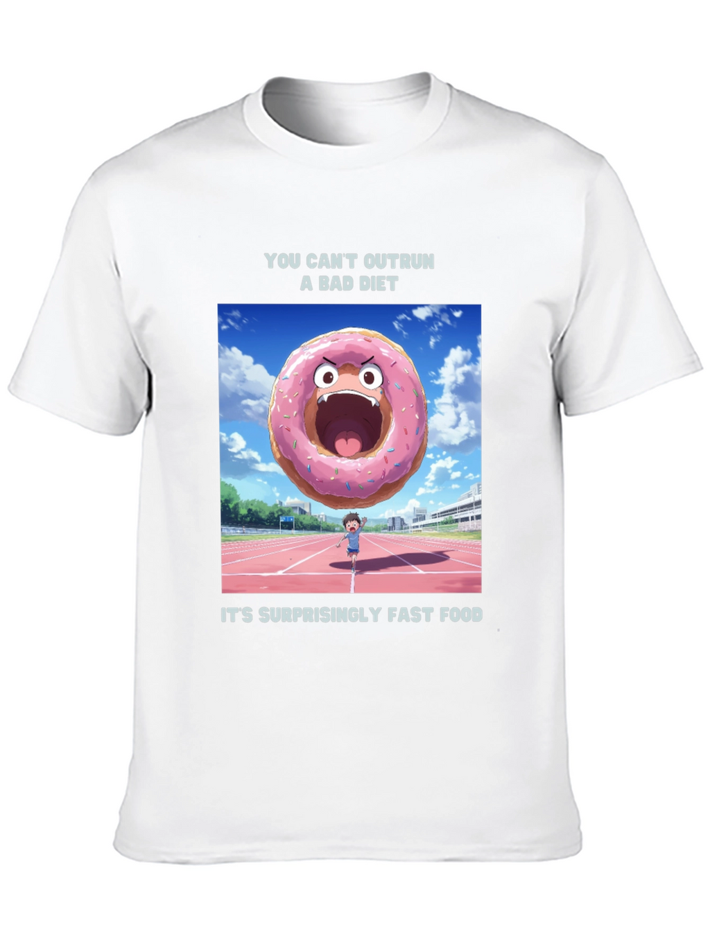 Funny Diet T-Shirt - You Cant Outrun Fast Food!