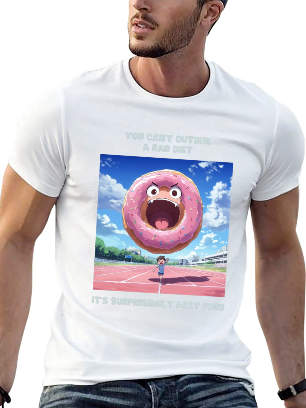 Funny Diet T-Shirt - You Cant Outrun Fast Food!