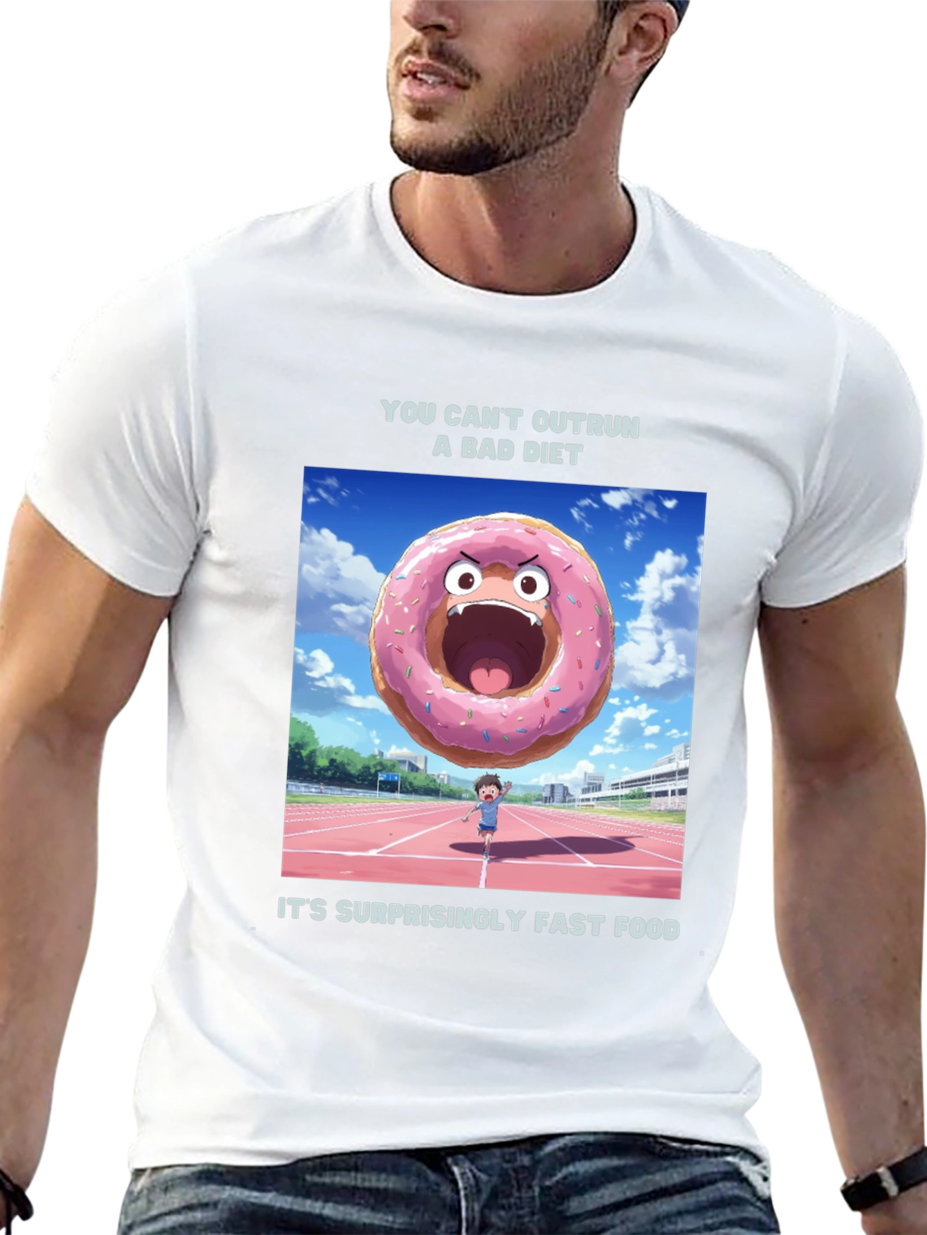 Funny Diet T-Shirt - You Cant Outrun Fast Food!
