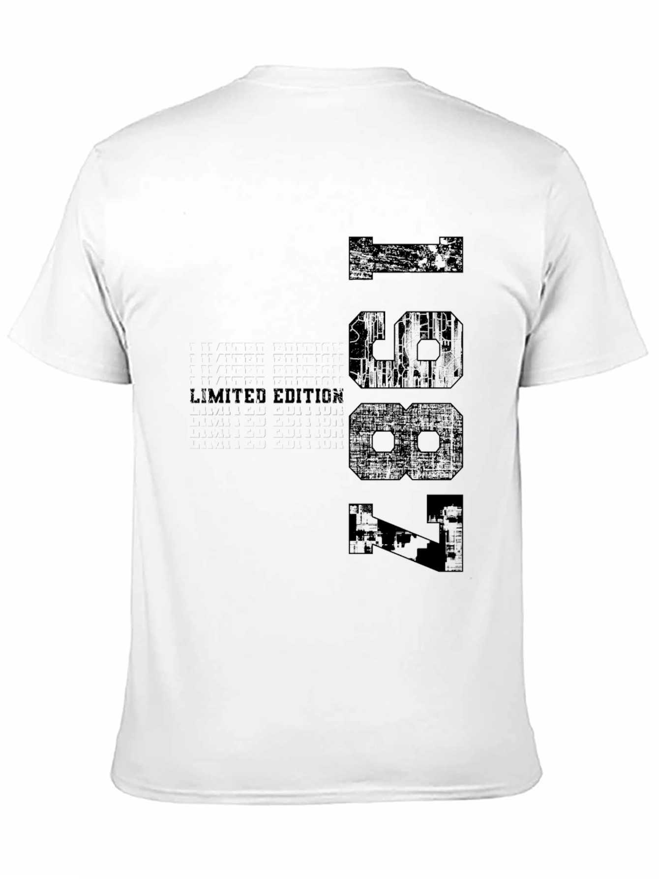 Limited Edition 1987 Graphic Tee - Mens Black T-Shirt