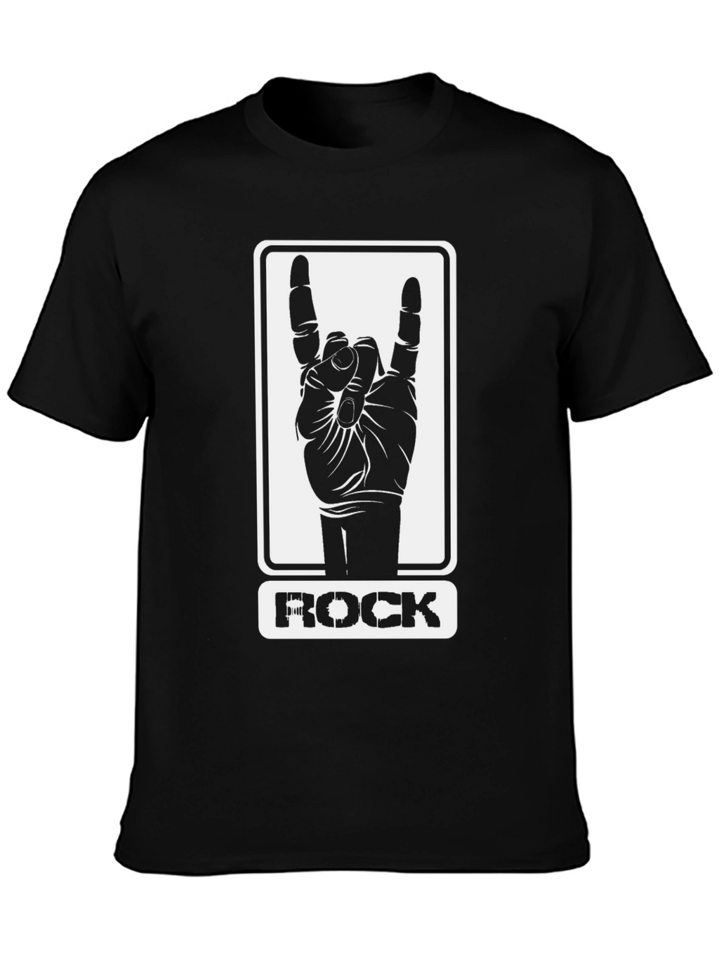 Rock Hand Sign Graphic T-Shirt
