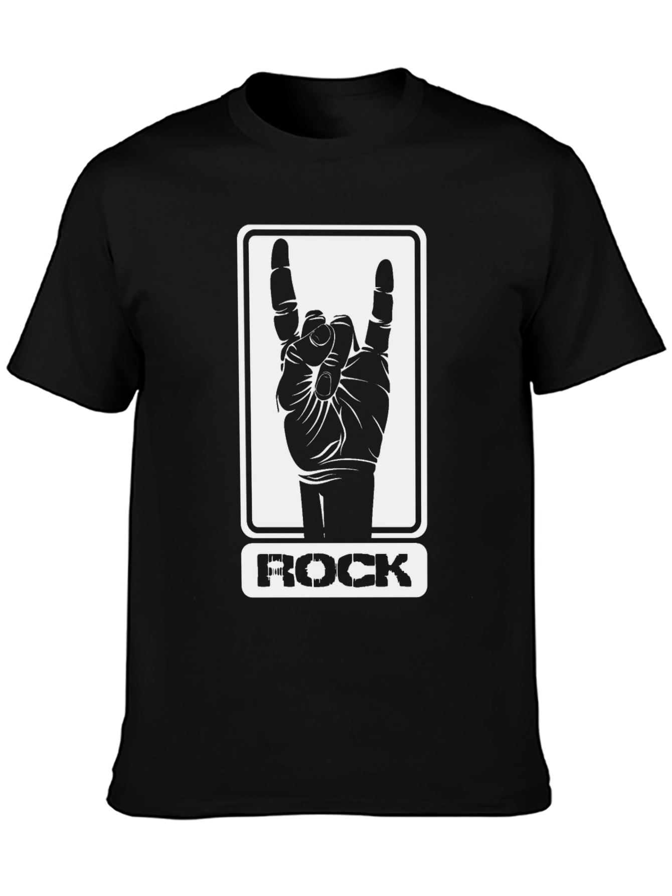 Rock Hand Sign Graphic T-Shirt