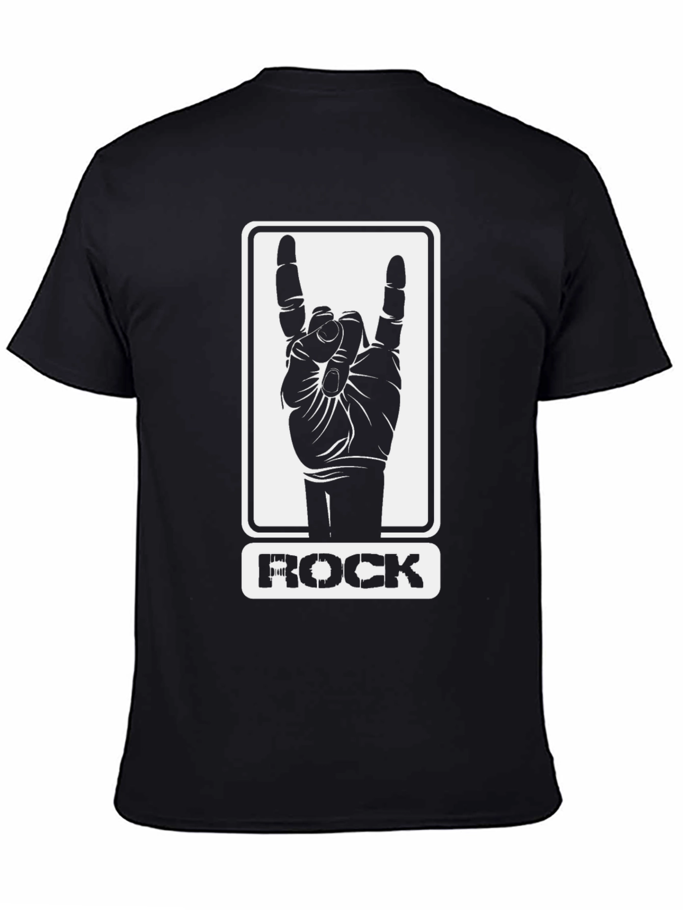 Rock Hand Sign Graphic T-Shirt